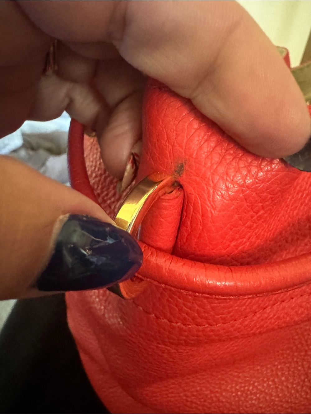 See by Chloé Vicky Small Bucket Bag - Coral Leather - Rare! - Picture 8 of 14